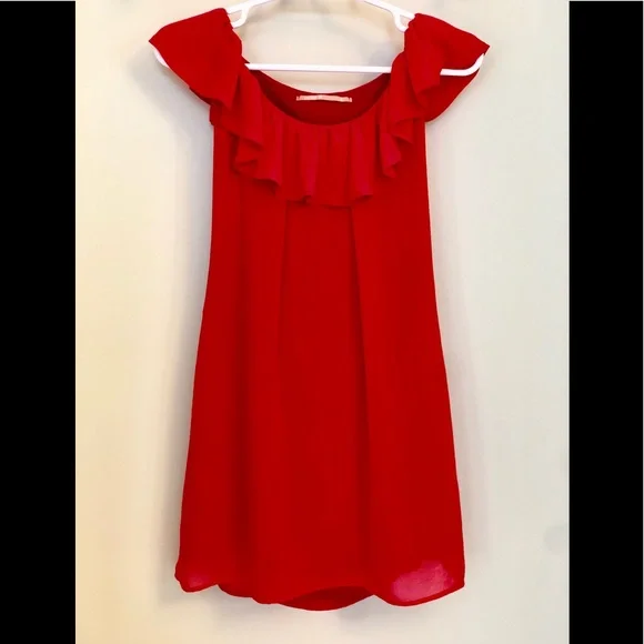 Cooper St Australia red off-shoulder dress size 4 - Picture 1 of 5